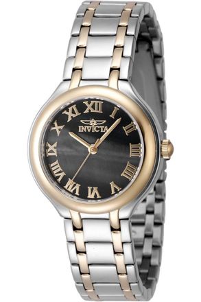 Invicta Wildflower 48233 Dames Horloge - Quartz Uurwerk - Roestvrij Staal met parelmoeren Wijzerplaat - 32mm