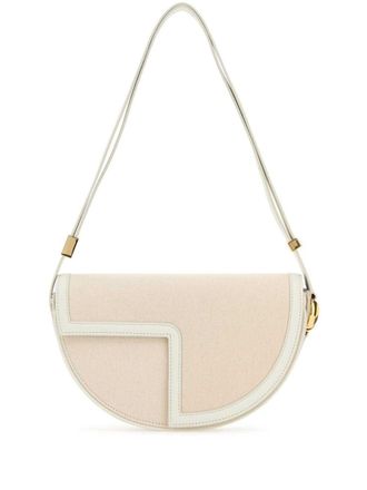 Patou Le Patou shoulder bag - women - Calf Leather/Fabric/Cotton - One Size - Neutrals