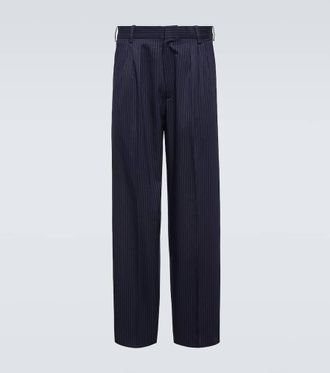 Kenzo Pinstripe cotton and linen pants