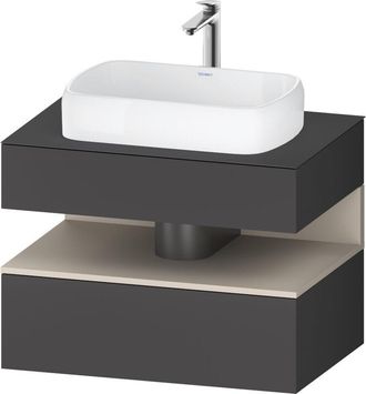Duravit Duravit - Qatego Consola Mueble Bajo Lavabo, 1 Extra&iacute;ble, 1 Caj&oacute;n