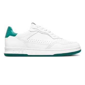 Clae Mens Adults Low Top Trainers in W-Lth/Galapagos - White - Size UK 6