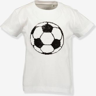 Blue Seven T-Shirt Fussball Jungen BLUE SEVEN, Wende-Pailletten wei&szlig;