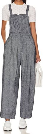 Free People Leonie Menswear One Piece In Navy Combo
