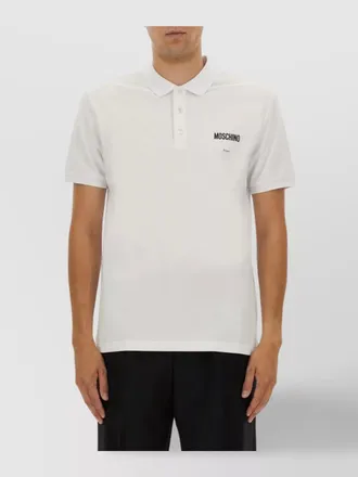 Moschino cotton short-sleeve polo shirt