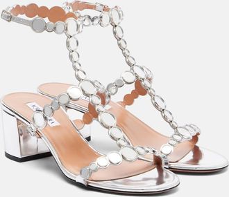 Aquazzura Afterglow 50 leather sandals