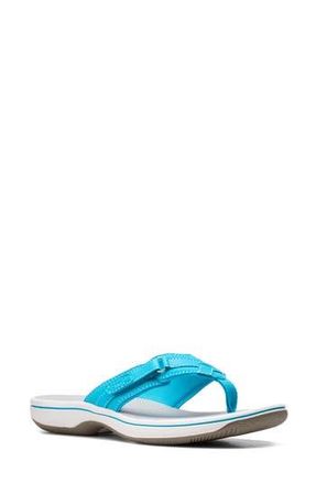 Clarks Breeze Sea Flip Flop Sandal in Aqua Synth at Nordstrom Rack, Size 10