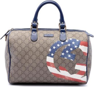 Gucci Pre-owned Gucci Unicef Medium GG Supreme American Flag Joy Boston Bag Ladies FITCP2Y8TOJIGQI9