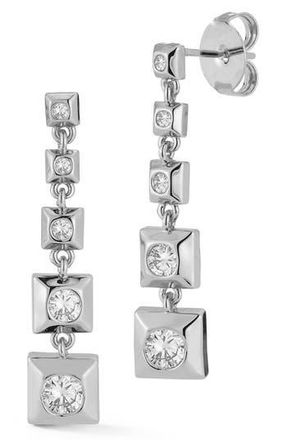 Glaze Jewelry Cubic Zirconia Linear Drop Earrings in Silver at Nordstrom Rack