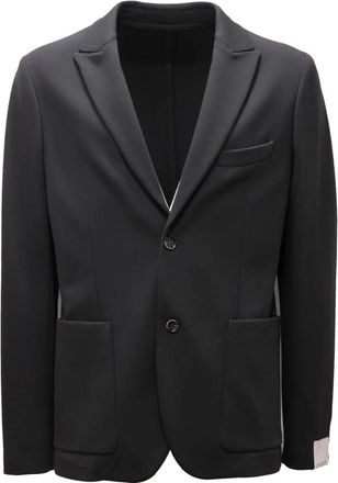 Paolo Pecora Viscose Knit Jacket - Heren - Blazers - Blauw - XL - Jassen