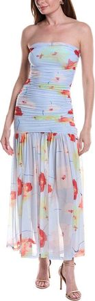Bardot Solana Printed Mesh Maxi Dress