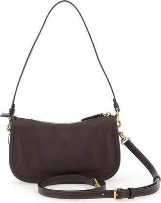 Coach Womens Shoulder Bag Waverly Brown Leather Cowhide