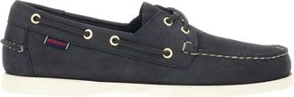 Sebago Docksides Portland Nubuck Moccasin - Heren - Bootschoenen - Blauw - 43 EU - Leer - Schoenen