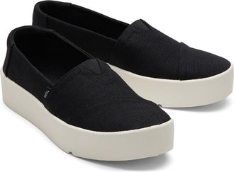 Toms Verona Textiel Dames Zwarte Sneakers