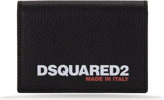 Dsquared2 Card Holder - Heren - Portefeuilles - Zwart - ONE Size - Leer - Accessoires