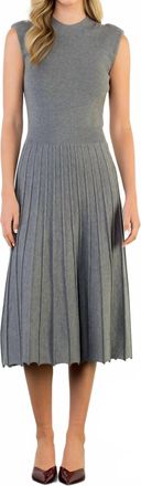 THML Clothing Sleeveless Knit Maxi Dress In Heather Grey