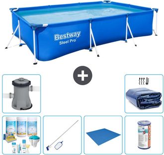 Bestway Piscina Bestway Steel Pro Rectangular - 300x201x66 Cm - 7-piezas S22253