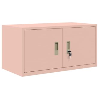 vidaXL Armario De Almacenamiento Rosa 80 X 40 X 40 Cm Acero Vidaxl