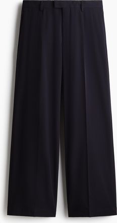 H&M Elegante Hose in Loose Fit - Blue