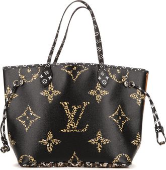 Louis Vuitton Pre-owned Womens Ltd. Ed. Jungle Neverfull MM Shoulder Bag - Black - One Size