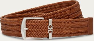 Ferragamo Men Woven belt Brown