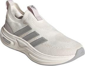 adidas Cloudfoam Cuxxion Slip-On Sneaker in White/Matte Silver/Purple at Nordstrom Rack, Size 9.5