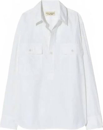 Nili Lotan Womens Shae Shirt In White