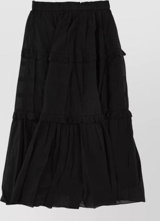 Isabel Marant volody skirt tiered ruffle flared shape