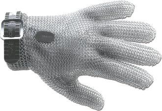 Arcos Guantes De Protecci&oacute;n Arcos 61500 De Acero Inoxidable 21 Cm Talla 0-xxs Cinta De Color Gris En Caja