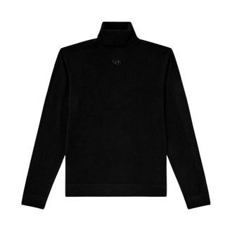 Diesel Turtlenecks, male, Black, Size: XL Maglie Nero Turtleneck