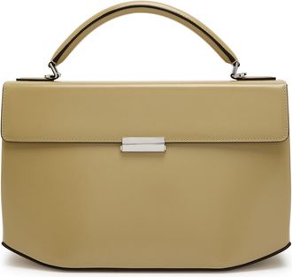 Toteme Glossed Leather top Handle bag - Beige - One Size