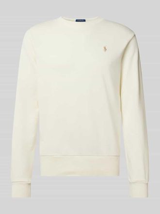 Polo Ralph Lauren Sweatshirt mit Label-Stitching in Sand, Gr&ouml;&szlig;e XXL