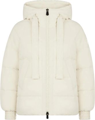 Pinko Dicentra Imbottito Tela - Dames - Winterjassen - Wit - S - Polyester - Jassen