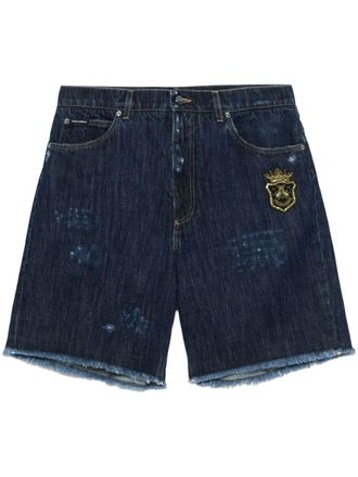 Dolce & Gabbana denim shorts - men - Cotton/glass/Viscose/Brass/Polyester/Silk - 50 - Blue