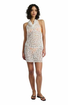 Onia Burnout Cowl Mini Dress in White at Nordstrom, Size Xx-Small