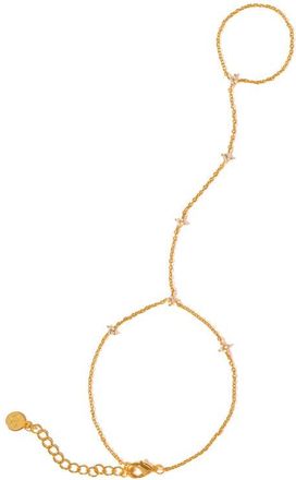 Girls Crew Shimmer Blossom Hand Chain in Gold at Nordstrom