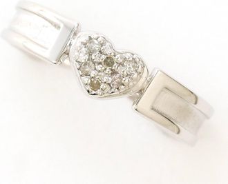 C&A White Gold White Gold (10K) Band Ring (Pre-Owned)