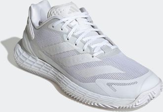 adidas Tennisschuh ADIDAS PERFORMANCE DEFIANT SPEED 2 CLAY, Damen, Gr. 38,5, weiss (cloud wei&szlig;, cloud wei&szlig;, grau one), Synthetik, Textil, Schuhe Tennisschuh,