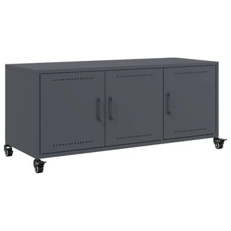 Berkfield Home TV Cabinet Anthracite 100.5x39x43.5 cm Steel in Dark Grey
