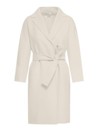 Max Mara ARONA SHORT COAT IN IVORY WOOL - Smaxmara - Woman