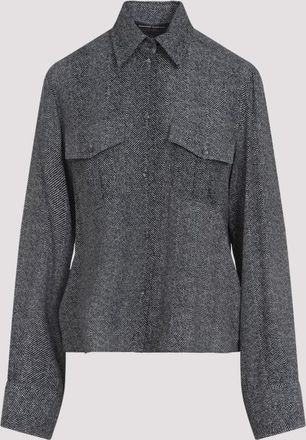 Ermanno Scervino Grey Viscose Shirt