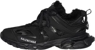 Balenciaga Track Sneaker Faux Fur Black 668556W3CQ11000