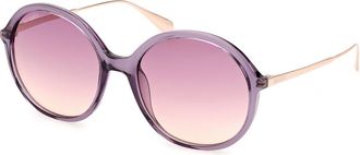 Max & Co. MO0109 81Z Womens Sunglasses Purple Size 56