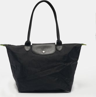 Longchamp Black Nylon Large Le Pliage Tote