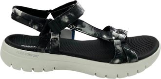 Skechers Womens On The Go Flex-Spring Fling Sandal In Black