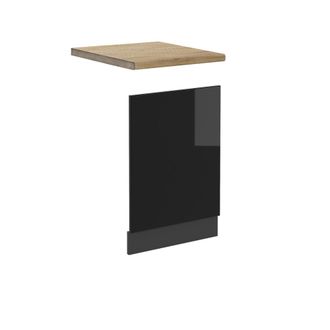 Vicco Panel Frontal R-line, Negro Brillo Intenso, 45 Cm, Et Roble