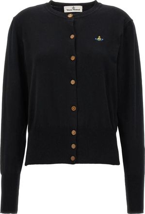 Vivienne Westwood Bea Cardigan Sweater voor vrouwen - Dames - Vesten - Zwart - XS - Wol - Truien & Vesten
