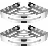 OEM Estante Esquinero Para Ducha, Inoxidable, Para Ba&ntilde;o, Acero Inoxidable 304 (triangular, Paquete De 2) - Crezuo