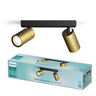 Philips Idris Foco De Interior Oro Y Negro 24 Cm