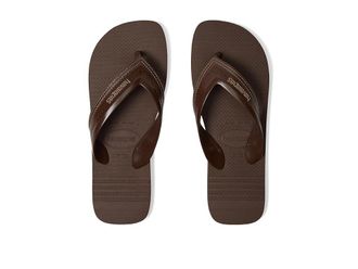 Havaianas Hybrid Be Sandals Mens Shoes Dark Brown/Dark Brown : EU 45/46 ( US Mens 13) M, Rubber