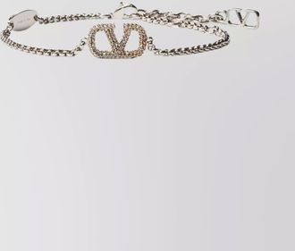Valentino Garavani logo signature chain bracelet